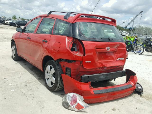 2T1KR32E57C634929 - 2007 TOYOTA COROLLA MA RED photo 3