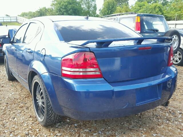 1B3LC46BX9N558492 - 2009 DODGE AVENGER SE BLUE photo 3