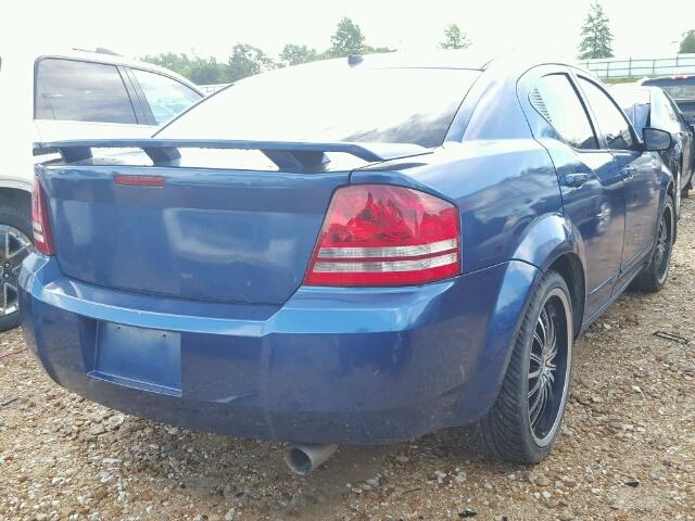 1B3LC46BX9N558492 - 2009 DODGE AVENGER SE BLUE photo 4