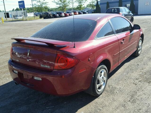 1G2AL15F987272438 - 2008 PONTIAC G5 SE RED photo 4