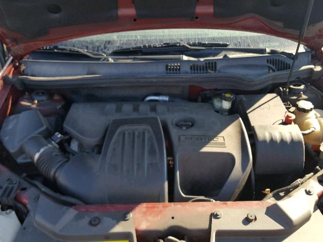 1G2AL15F987272438 - 2008 PONTIAC G5 SE RED photo 7