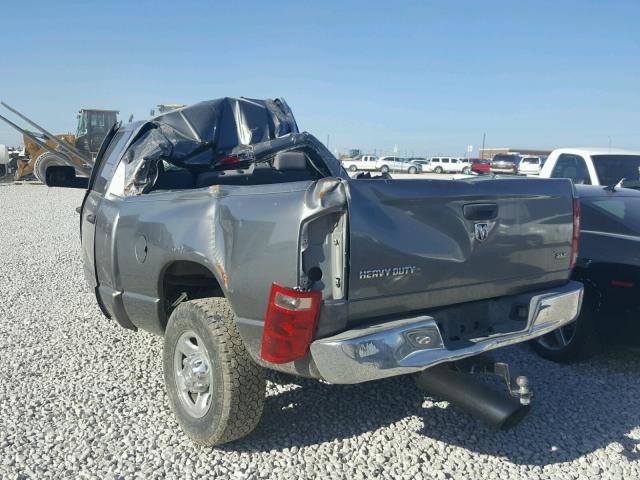 3D7KR29C76G208877 - 2006 DODGE RAM 2500 GRAY photo 3