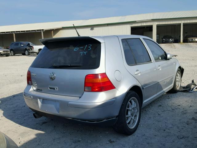 9BWGK61J724033890 - 2002 VOLKSWAGEN GOLF GLS SILVER photo 4