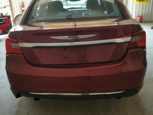 1C3CCBCG1CN250092 - 2012 CHRYSLER 200 LIMITE RED photo 9