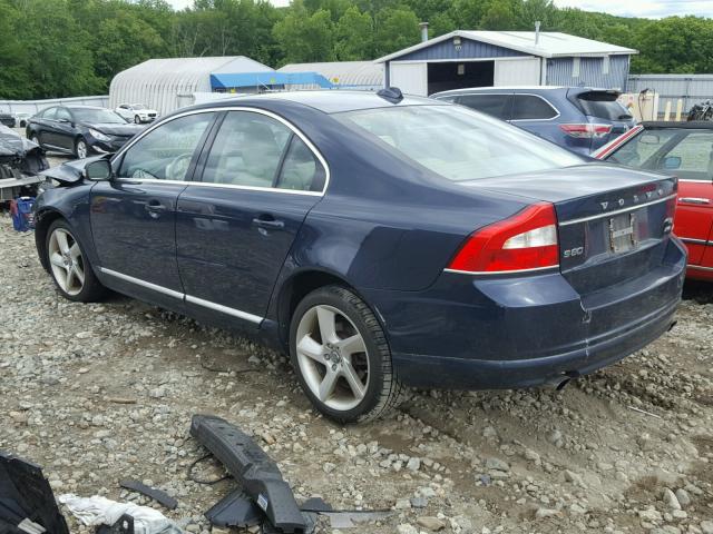 YV1992AH5A1128138 - 2010 VOLVO S80 T6 BLUE photo 3