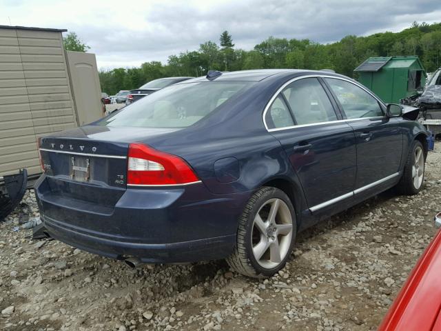 YV1992AH5A1128138 - 2010 VOLVO S80 T6 BLUE photo 4