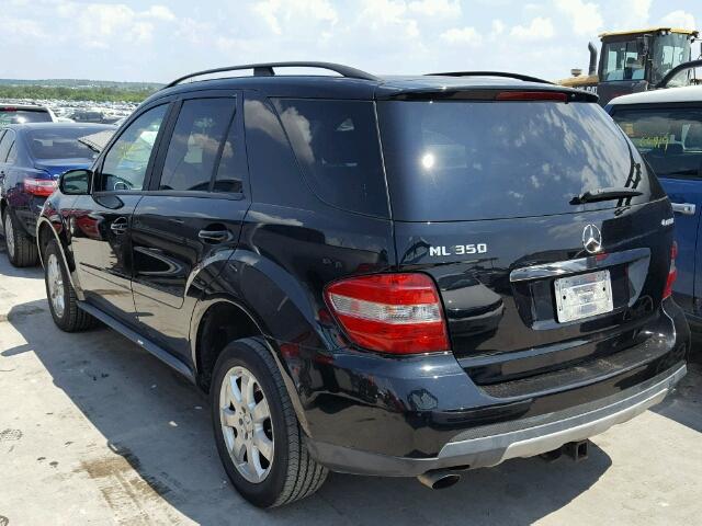 4JGBB86E56A063064 - 2006 MERCEDES-BENZ ML BLACK photo 3