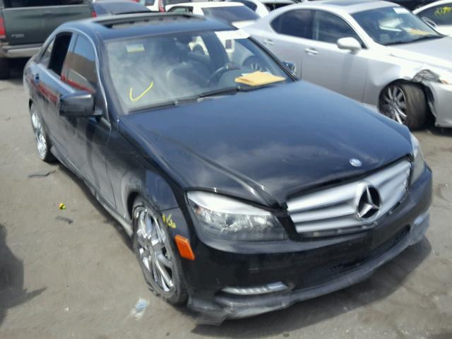 WDDGF5EB2BR180834 - 2011 MERCEDES-BENZ C 300 BLACK photo 1