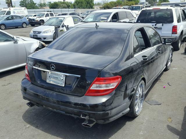 WDDGF5EB2BR180834 - 2011 MERCEDES-BENZ C 300 BLACK photo 4