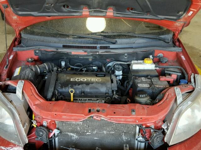 KL2TD66EX9B656055 - 2009 PONTIAC G3 RED photo 7