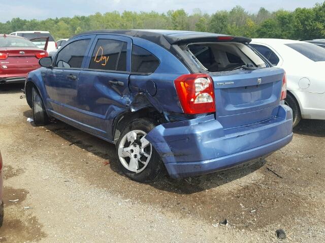 1B3HB28BX7D381620 - 2007 DODGE CALIBER BLUE photo 3