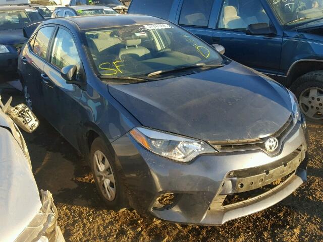 2T1BPRHE7FC412651 - 2015 TOYOTA COROLLA EC GRAY photo 1