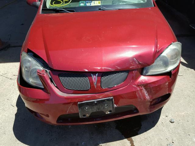 1G2AN15B277408351 - 2007 PONTIAC G5 GT MAROON photo 7