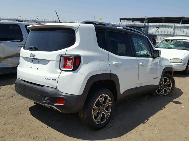 ZACCJADT2GPC86684 - 2016 JEEP RENEGADE L WHITE photo 4