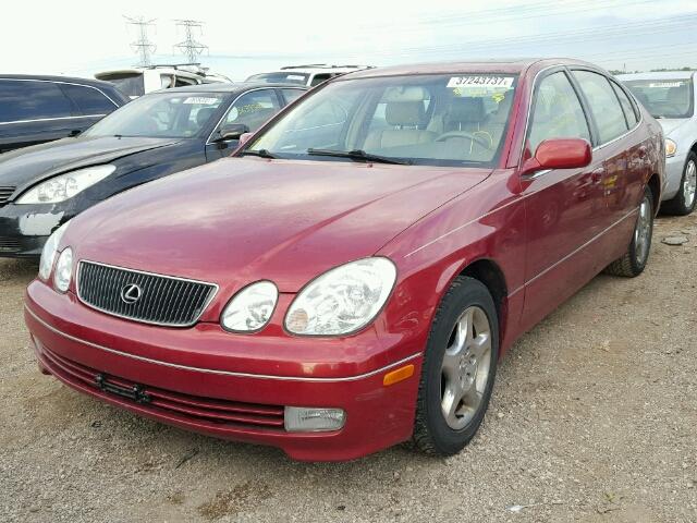 JT8BD68S8X0061644 - 1999 LEXUS GS BURGUNDY photo 2