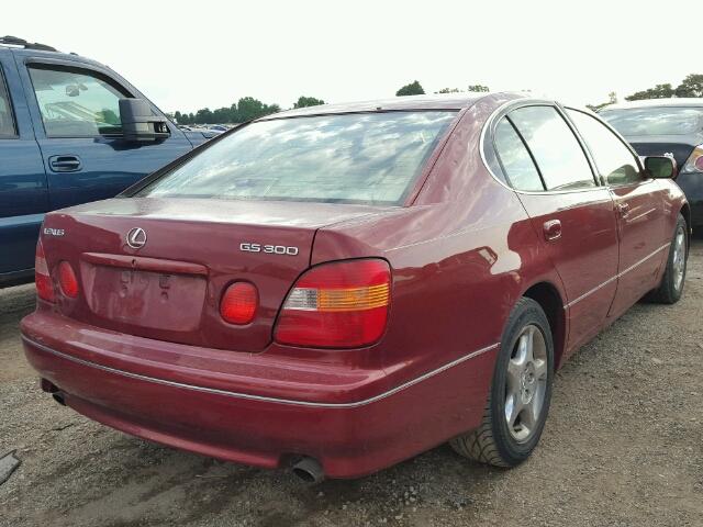 JT8BD68S8X0061644 - 1999 LEXUS GS BURGUNDY photo 4