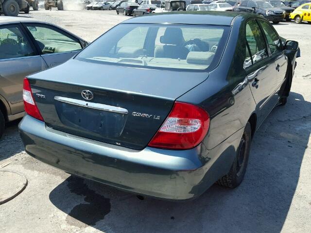 4T1BE32K64U314630 - 2004 TOYOTA CAMRY LE/X GREEN photo 4