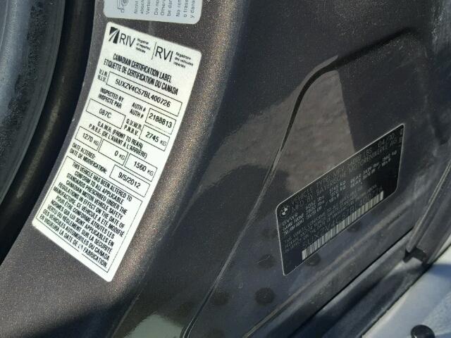 5UXZV4C57BL400726 - 2011 BMW X5 XDRIVE3 BROWN photo 10