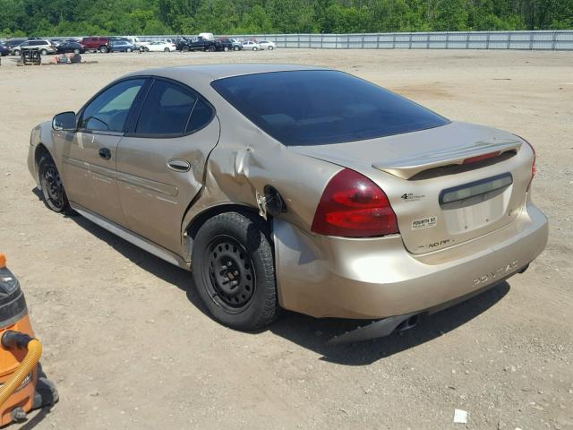 2G2WP542641337494 - 2004 PONTIAC GRAND PRIX GOLD photo 3