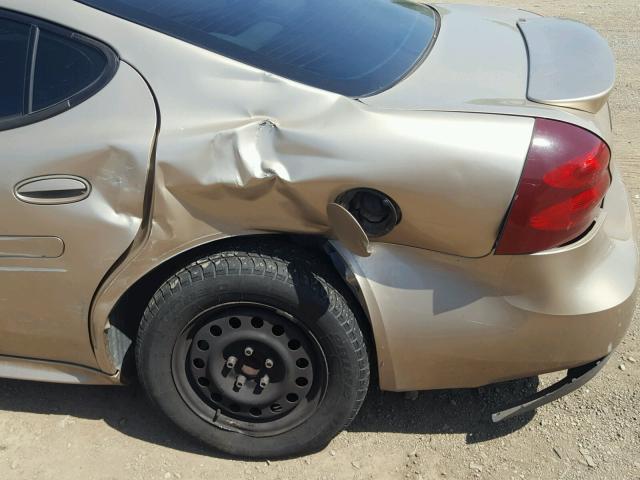 2G2WP542641337494 - 2004 PONTIAC GRAND PRIX GOLD photo 9