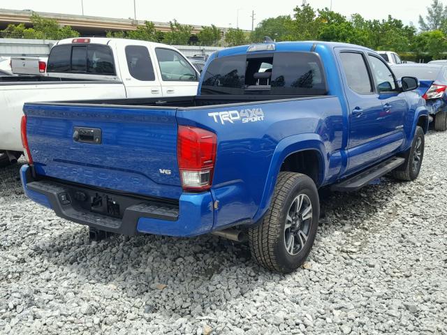 3TMDZ5BN9HM028613 - 2017 TOYOTA TACOMA DOU BLUE photo 4