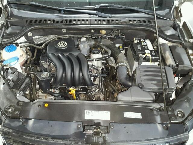 3VW2K7AJ2CM358024 - 2012 VOLKSWAGEN JETTA BASE SILVER photo 7