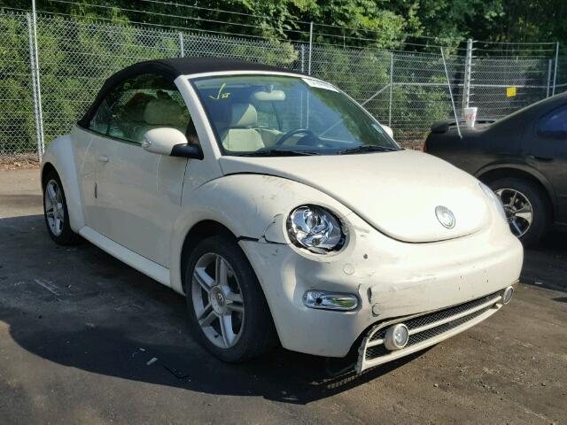 3VWCD31Y04M324542 - 2004 VOLKSWAGEN NEW BEETLE CREAM photo 1