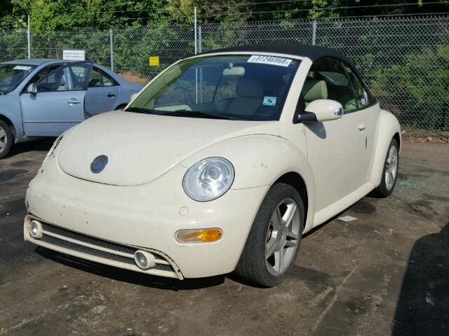 3VWCD31Y04M324542 - 2004 VOLKSWAGEN NEW BEETLE CREAM photo 2