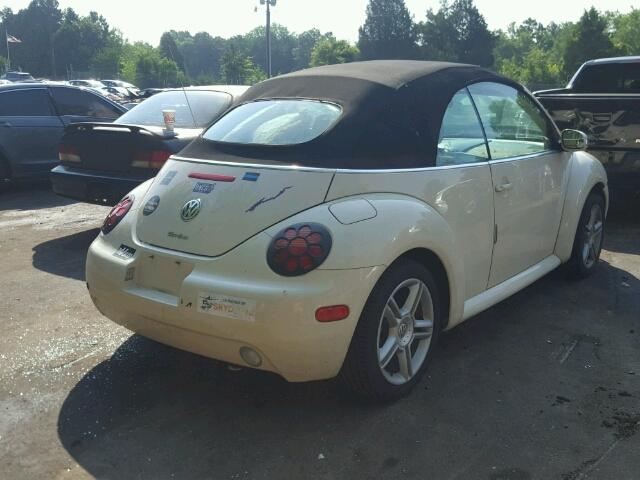 3VWCD31Y04M324542 - 2004 VOLKSWAGEN NEW BEETLE CREAM photo 4