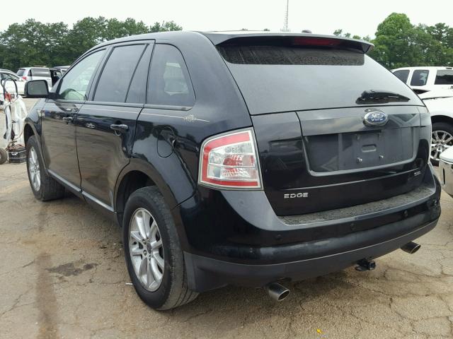 2FMDK39CX7BB45108 - 2007 FORD EDGE SEL P BLACK photo 3