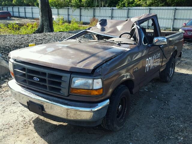 1FTDF15N8PNA93910 - 1993 FORD F150 BROWN photo 2