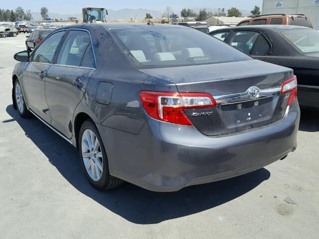 4T4BF1FK8DR288498 - 2013 TOYOTA CAMRY L GRAY photo 3