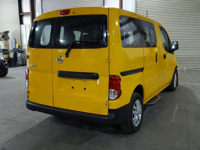 3N8CM0JT4EK690186 - 2014 NISSAN NV200 TAXI YELLOW photo 4