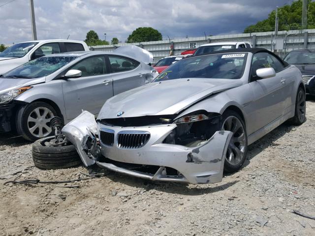 WBAEK13496CN77571 - 2006 BMW 650 I SILVER photo 2