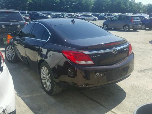 W04GS5ECXB1073411 - 2011 BUICK REGAL CXL BROWN photo 3