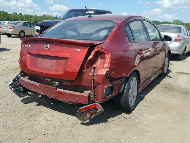 3N1AB6AP2AL717908 - 2010 NISSAN SENTRA 2.0 RED photo 4