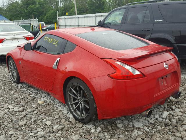 JN1AZ44E69M409104 - 2009 NISSAN 370Z RED photo 3