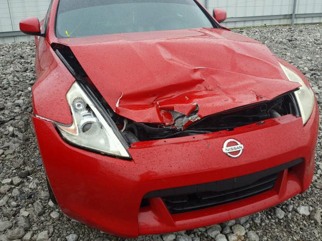 JN1AZ44E69M409104 - 2009 NISSAN 370Z RED photo 9