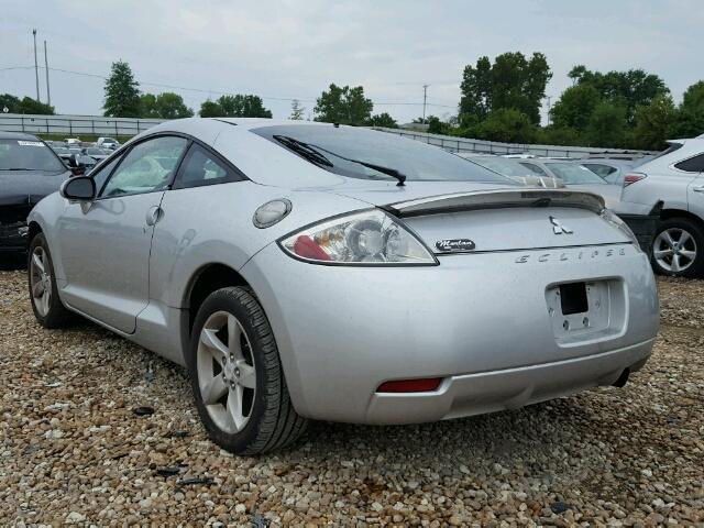 4A3AK24F38E006668 - 2008 MITSUBISHI ECLIPSE GS SILVER photo 3