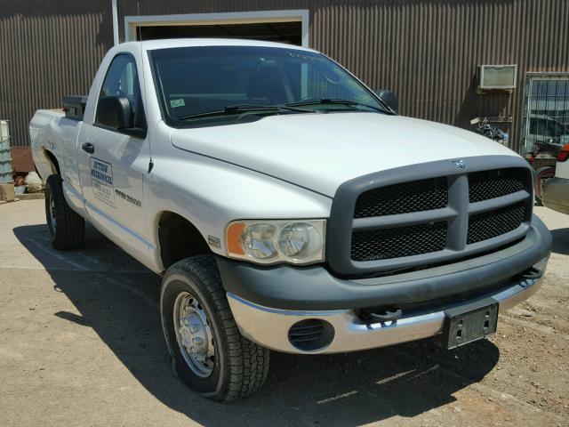 3D7KS26D25G798731 - 2005 DODGE RAM 2500 S WHITE photo 1