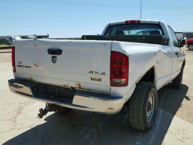 3D7KS26D25G798731 - 2005 DODGE RAM 2500 S WHITE photo 4