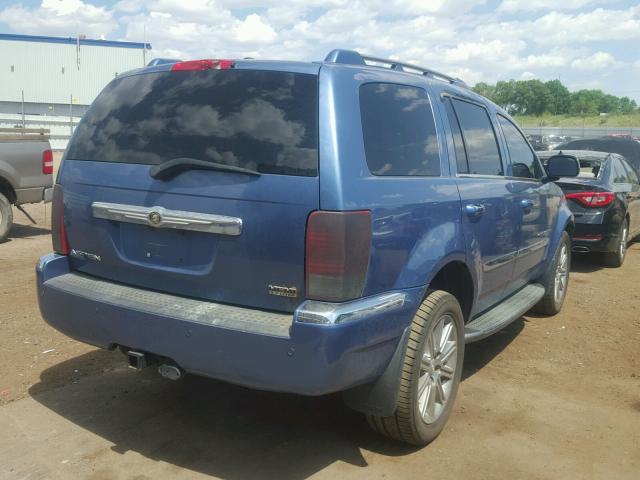 1A8HW58287F505580 - 2007 CHRYSLER ASPEN LIMI BLUE photo 4