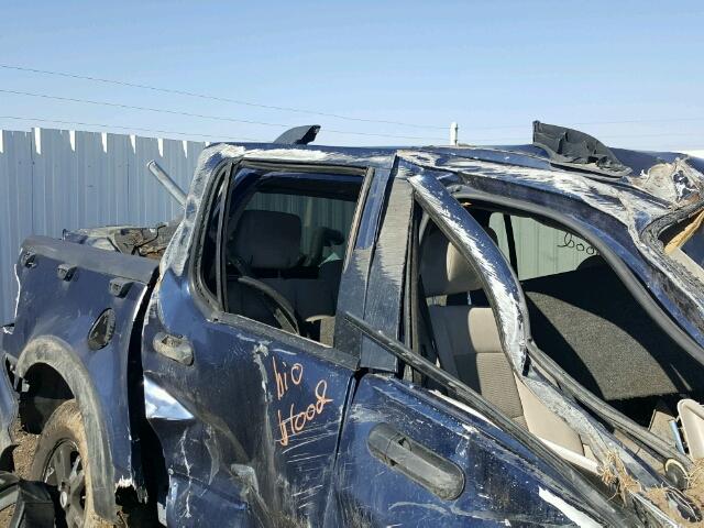 1FMEU51887UA18756 - 2007 FORD EXPLORER S BLUE photo 10