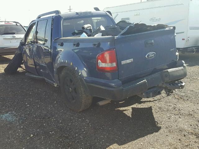 1FMEU51887UA18756 - 2007 FORD EXPLORER S BLUE photo 3