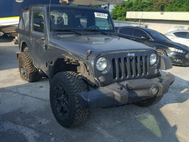 1C4AJWAG1GL327564 - 2016 JEEP WRANGLER S GRAY photo 1
