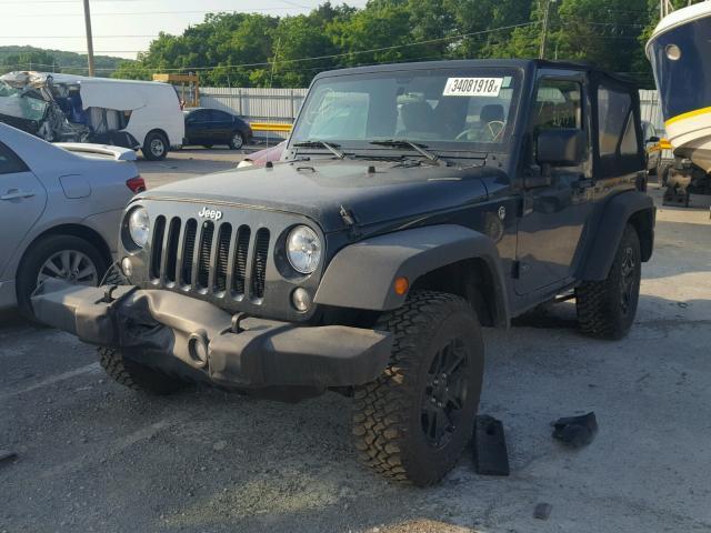 1C4AJWAG1GL327564 - 2016 JEEP WRANGLER S GRAY photo 2