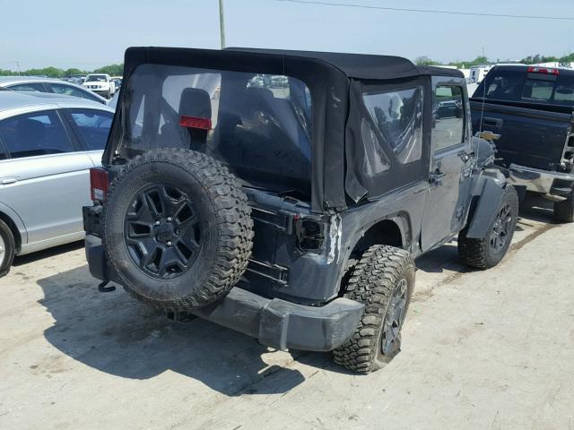 1C4AJWAG1GL327564 - 2016 JEEP WRANGLER S GRAY photo 4