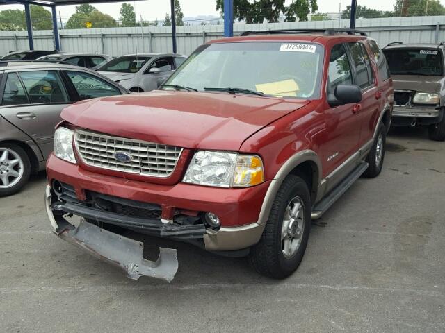 1FMDU74W32ZC23852 - 2002 FORD EXPLORER E RED photo 2