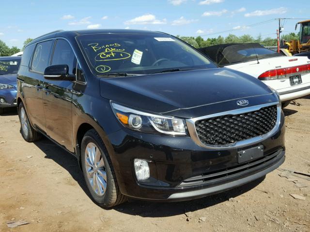 KNDMC5C1XH6273028 - 2017 KIA SEDONA EX BLACK photo 1