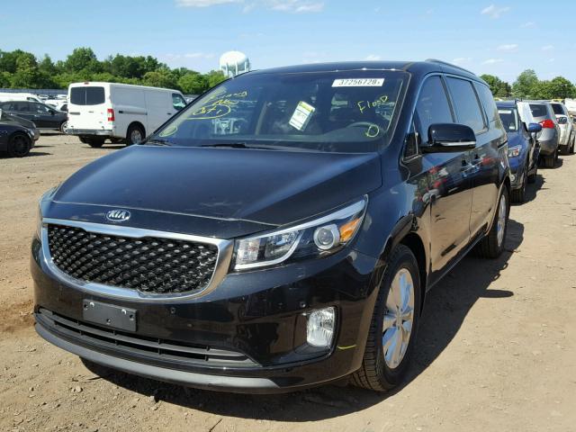 KNDMC5C1XH6273028 - 2017 KIA SEDONA EX BLACK photo 9